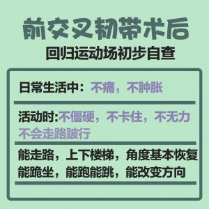 前交叉韧带重建术后什么时候可以回到运动场？-前叉之家